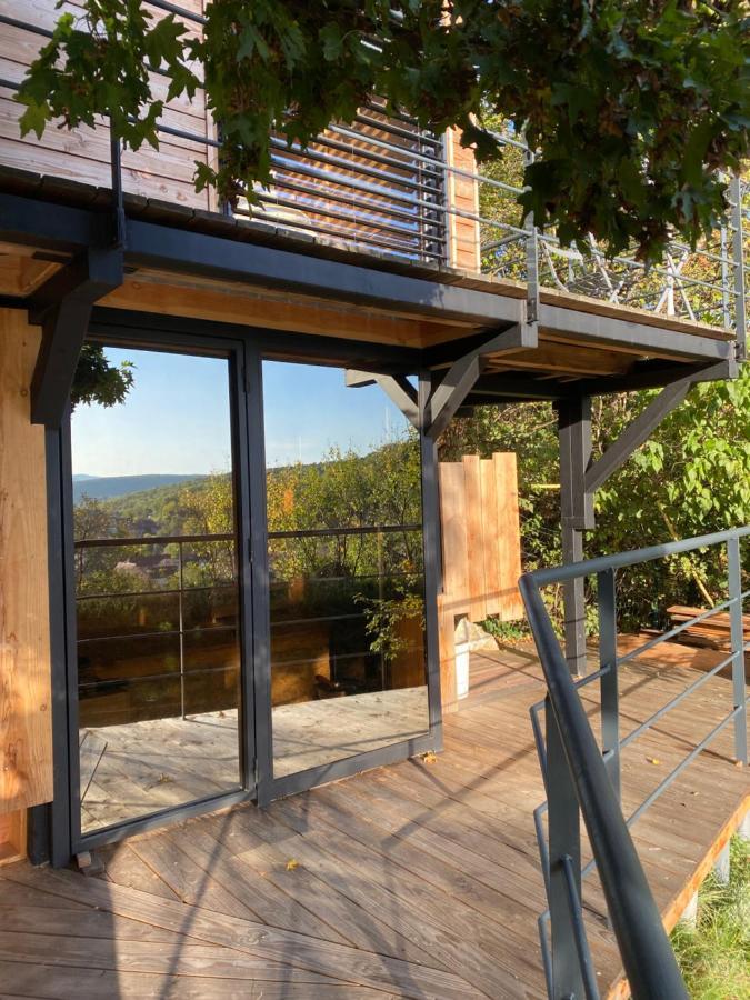 Le Moonloft Insolite Tiny-House Dans Les Arbres & 1 Seance De Sauna Pour 2 Avec Vue Panoramique Osenbach Exterior foto